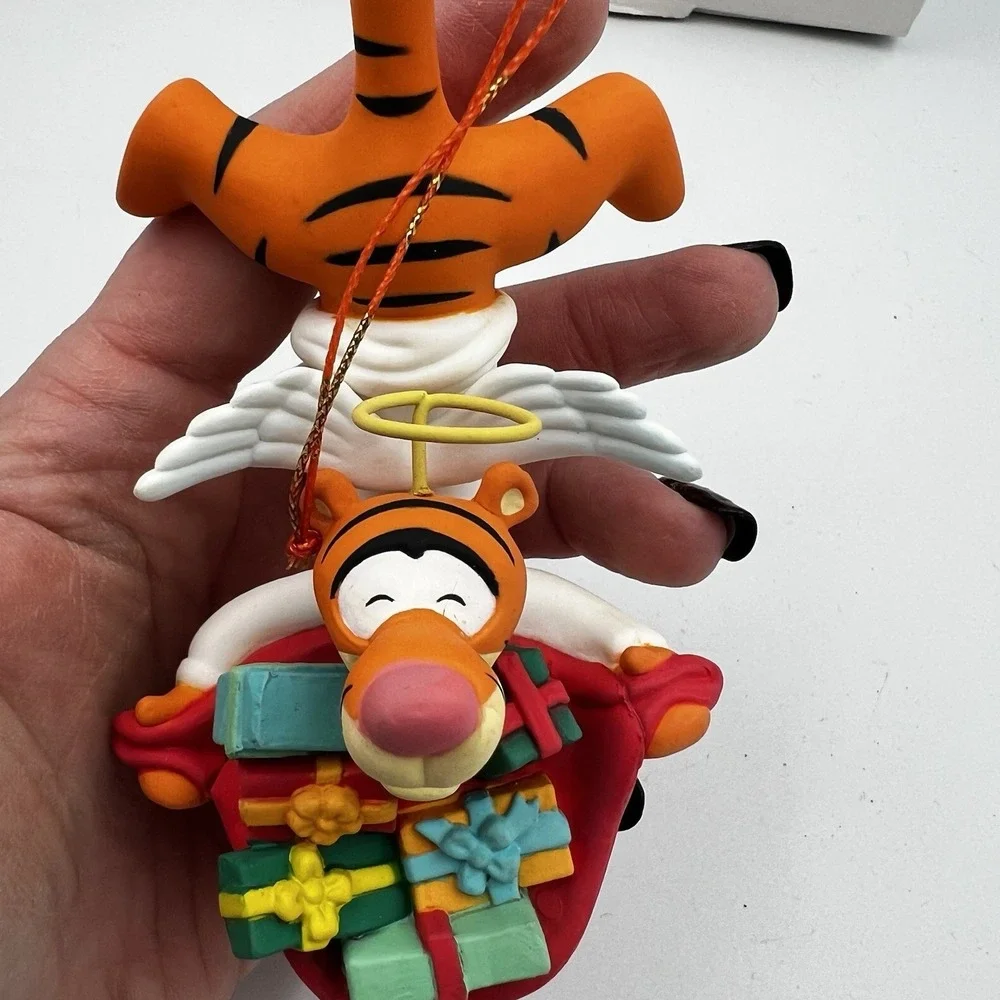 Vintage Grolier Disney Christmas Ornament Winnie the Pooh Tigger‎ Angel 009903